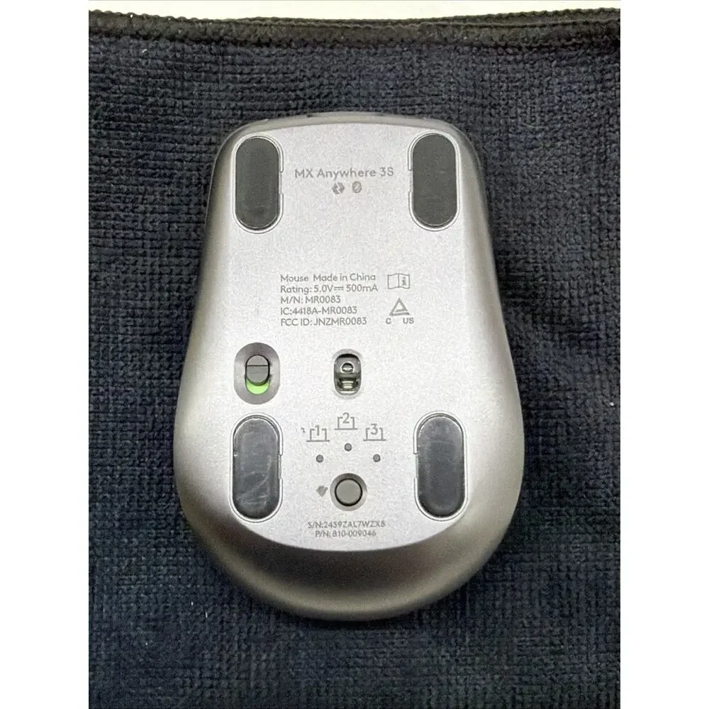 Logitech MX ANYWHERE 3S Wireless Mouse - Graphite Bluetooth Compact PC MAC IOS